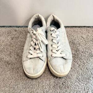 Steve Madden Sneakers Blue Light Wash Lace Up Womens 7